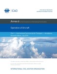 Operation of Aircraft Annex 6 Part I International Commercial Air Transport Aeroplanes