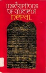 Inscriptions of ancient Nepal volume 1 /DR Regmi, 1983