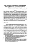 Laws and Policies on Reproductive Health Rights with Particular Reference to Judicial Response through Public Interest Litigation in Nepal / Shrestha, Sarmila in NJA Law Journal (v. 4 : 1 Jan 2010 - D