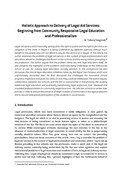 Holistic Approach to Delivery of Legal Aid Services: Beginning from Community Responsive Legal Education and Professionalism / Sangroula, Yubaraj in NJA Law Journal (v.1 : 1 Jan 2007 - Dec 2007)