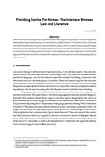Providing Justice for Women: The Interface Between Law and Literature / Lohani, Anu in NJA Law Journal (v. 2 : 1 Jan 2008 - Dec 2008)