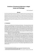 Evolution of Commercial Arbitration in Nepal: Issues and Challenges / Upreti, Bed Prasad in NJA Law Journal (v. 2 : 1 Jan 2008 - Dec 2008)