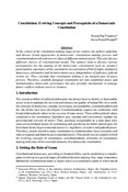 Constitution: Evolving Concepts and Prerequisite of a Democratic Constitution / Tripathee, Rewati Raj in NJA Law Journal (v. 3 : 1 Jan 2009 - Dec 2009)