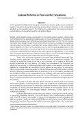 Judicial Reforms in Post-conflict Situations / Shrestha, Ram Prasad in NJA Law Journal (v. 4 : 1 Jan 2010 - Dec 2010)